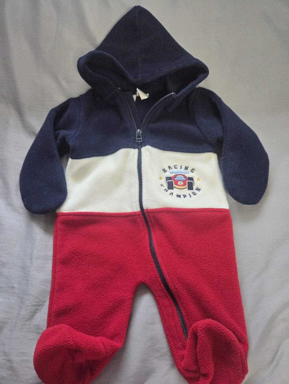 Little Wonders Baby Boy 0-3 Monts Fleece Onesie/One-piece